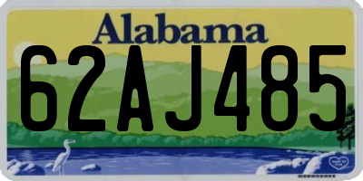 AL license plate 62AJ485