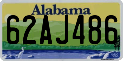 AL license plate 62AJ486