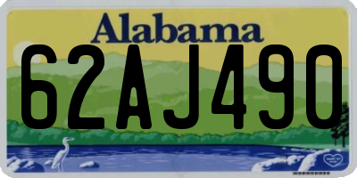 AL license plate 62AJ490
