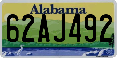 AL license plate 62AJ492