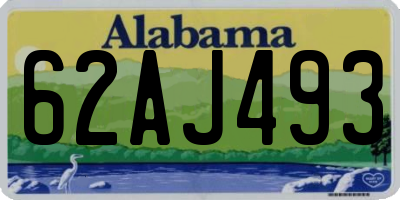 AL license plate 62AJ493
