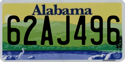 AL license plate 62AJ496