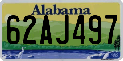 AL license plate 62AJ497