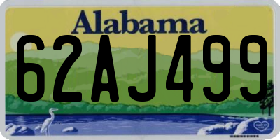 AL license plate 62AJ499