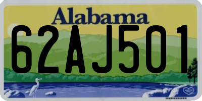 AL license plate 62AJ501