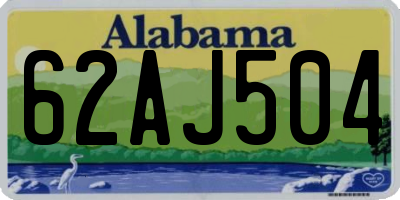 AL license plate 62AJ504