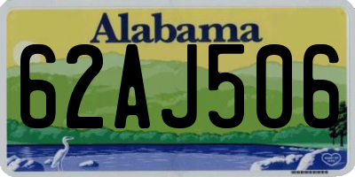 AL license plate 62AJ506