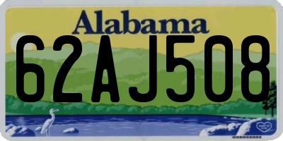 AL license plate 62AJ508