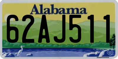 AL license plate 62AJ511
