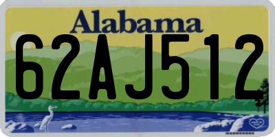 AL license plate 62AJ512