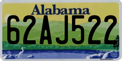 AL license plate 62AJ522