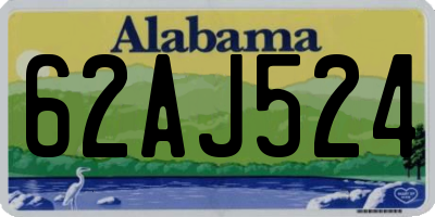 AL license plate 62AJ524
