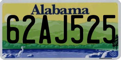 AL license plate 62AJ525