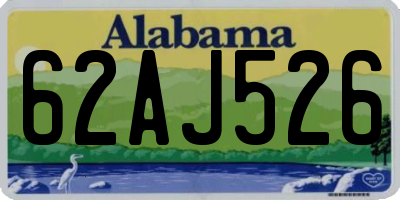 AL license plate 62AJ526