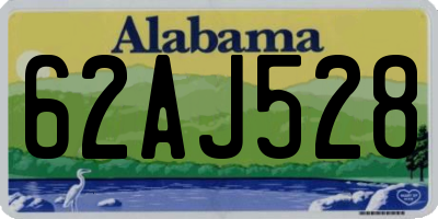 AL license plate 62AJ528