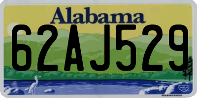 AL license plate 62AJ529