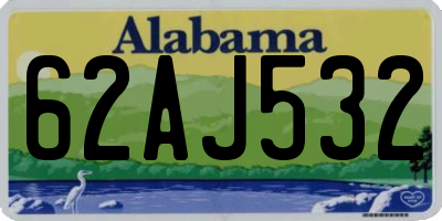 AL license plate 62AJ532