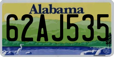 AL license plate 62AJ535