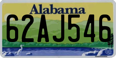 AL license plate 62AJ546