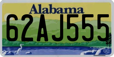 AL license plate 62AJ555