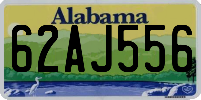 AL license plate 62AJ556
