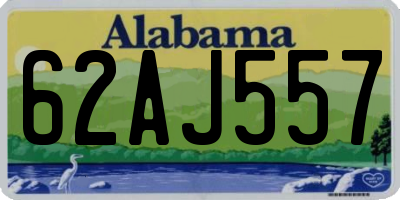 AL license plate 62AJ557