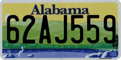 AL license plate 62AJ559