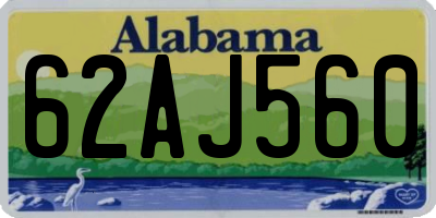 AL license plate 62AJ560