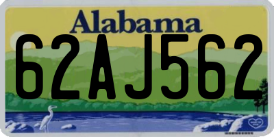 AL license plate 62AJ562