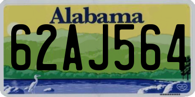 AL license plate 62AJ564