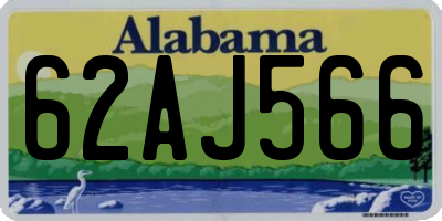 AL license plate 62AJ566