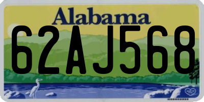 AL license plate 62AJ568