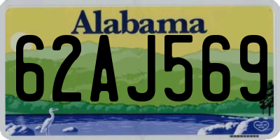 AL license plate 62AJ569