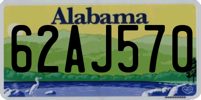 AL license plate 62AJ570