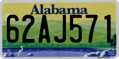 AL license plate 62AJ571