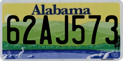 AL license plate 62AJ573