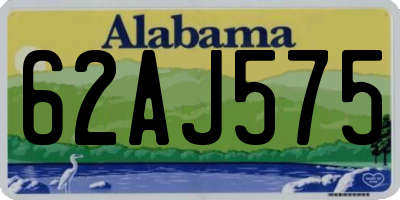 AL license plate 62AJ575