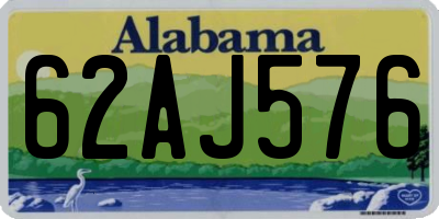 AL license plate 62AJ576