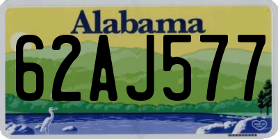 AL license plate 62AJ577