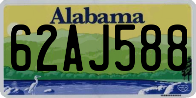 AL license plate 62AJ588