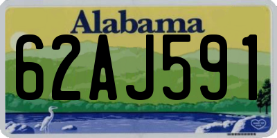 AL license plate 62AJ591