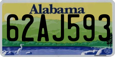 AL license plate 62AJ593
