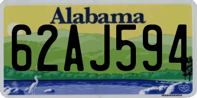 AL license plate 62AJ594