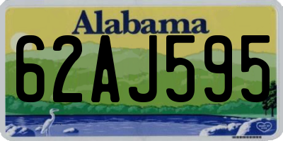 AL license plate 62AJ595