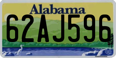 AL license plate 62AJ596