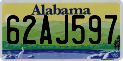 AL license plate 62AJ597