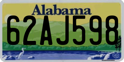 AL license plate 62AJ598