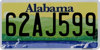 AL license plate 62AJ599