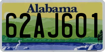 AL license plate 62AJ601