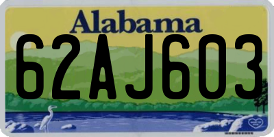 AL license plate 62AJ603
